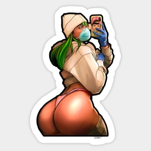 SEXY GRIL SEILFIE PIN UP Sticker